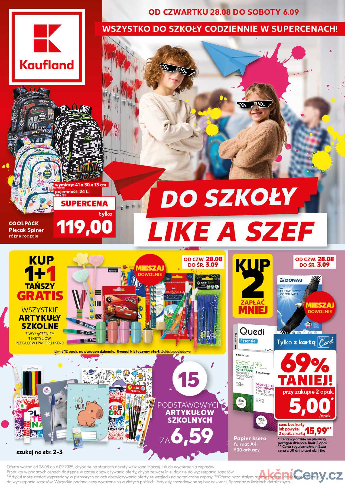 Leták Kaufland Polsko 28.8.-6.9.2025 strana 1