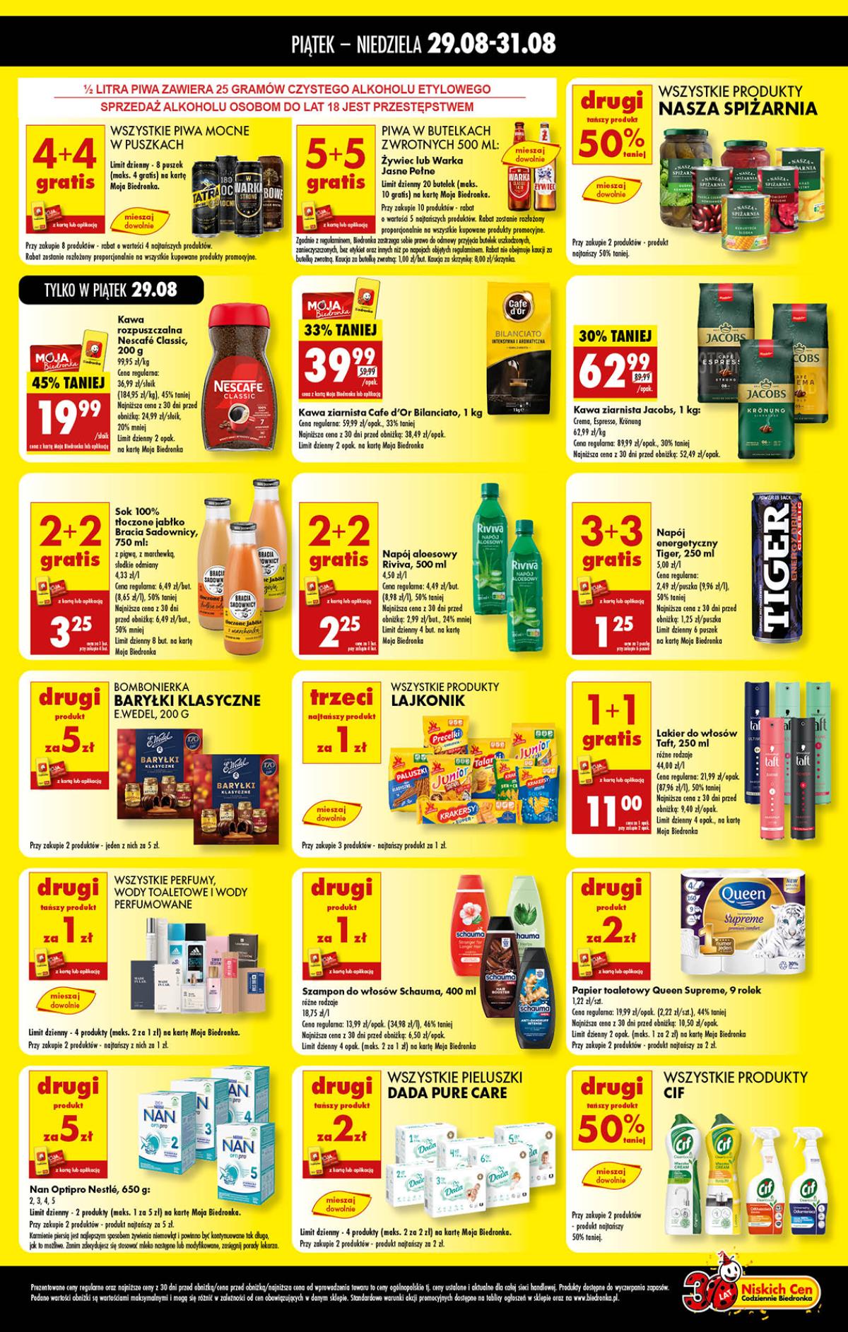 Leták Biedronka Polsko 29.8.-31.8.2025 strana 2