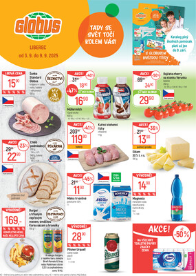 Akční leták Globus 3.9. - 9.9.2025 - Globus Liberec