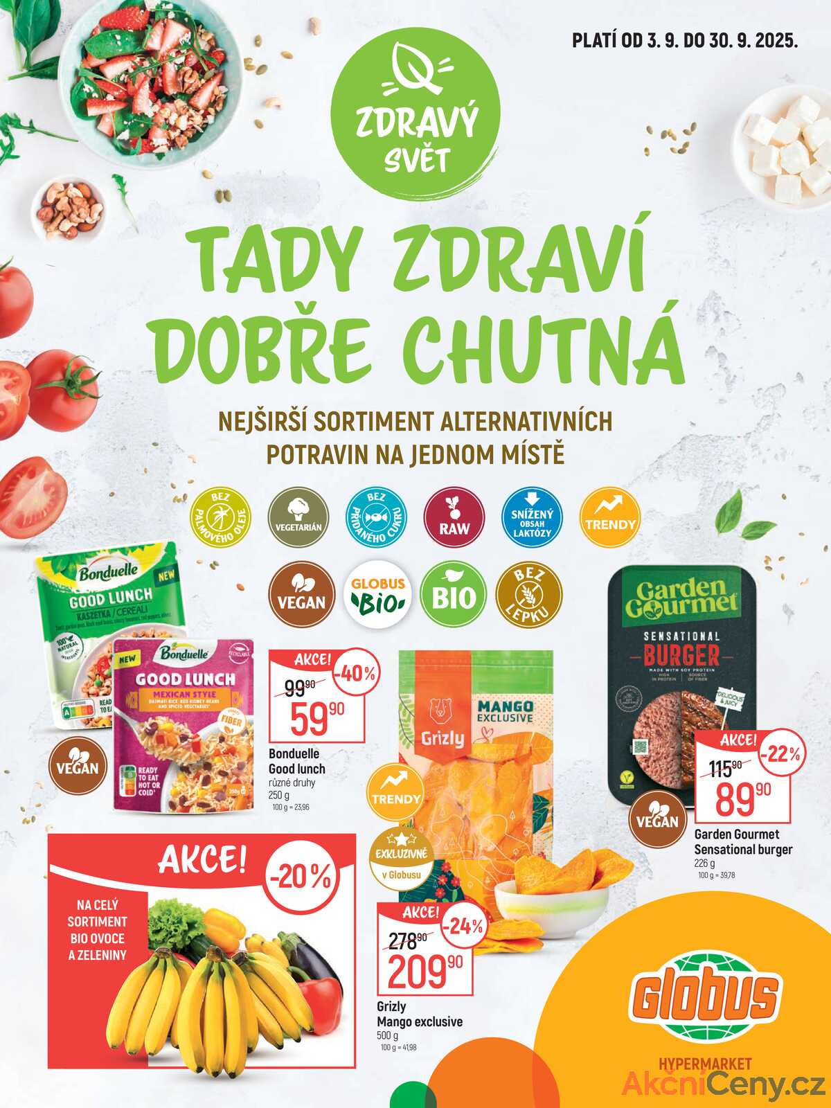 Akční leták Globus 3.9. - 30.9.2025 - Globus Chotíkov u Plzně strana 1