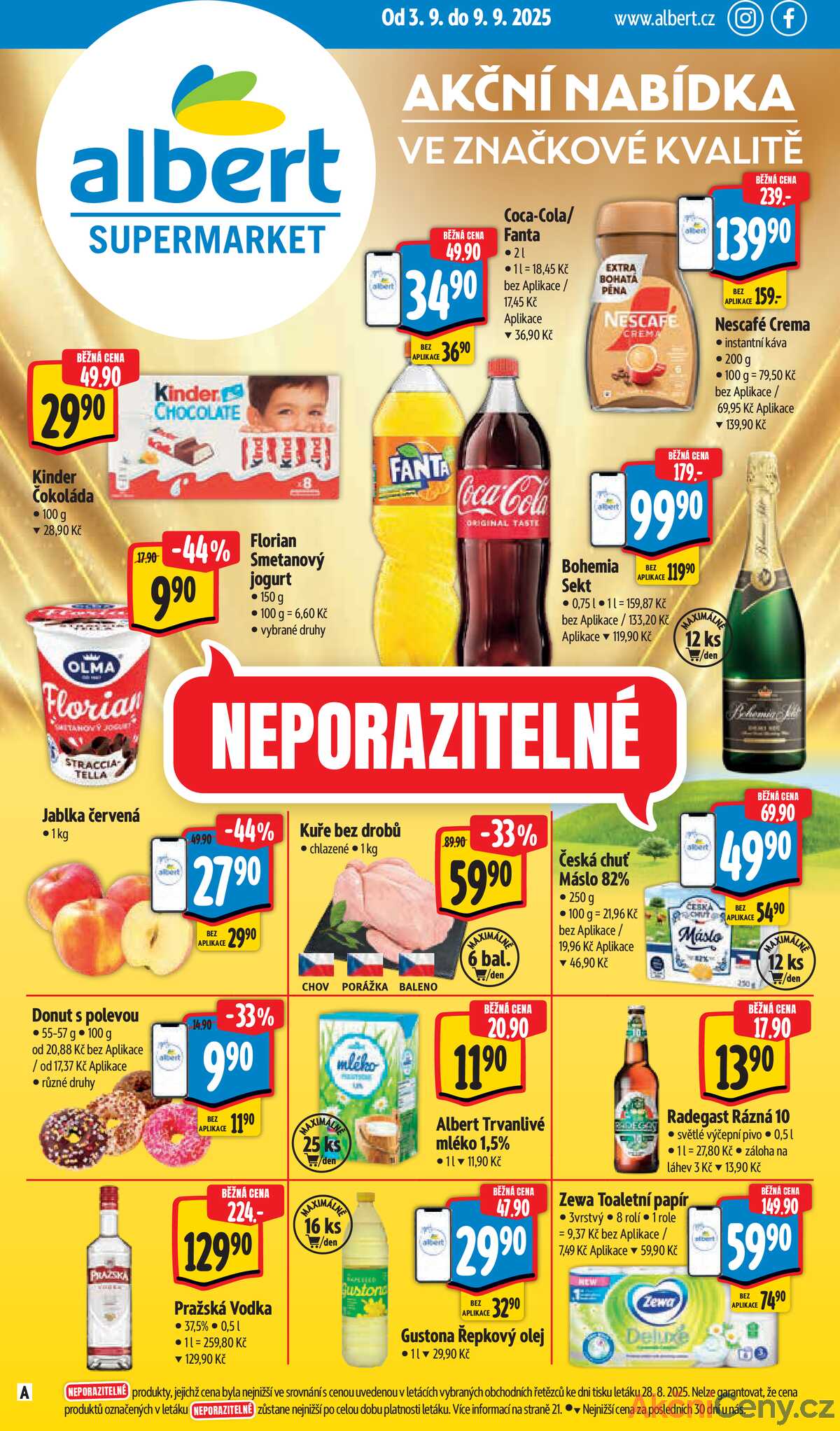 Albert Supermarket od 3.9. do 9.9.2025 strana 1