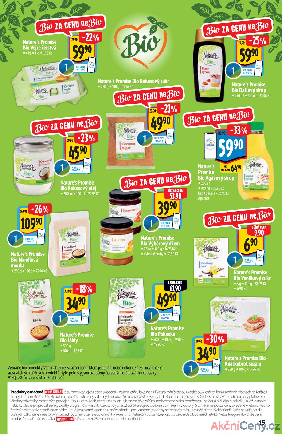 Albert Supermarket katalog Bio od 3.9. do 30.9.2025 strana 15