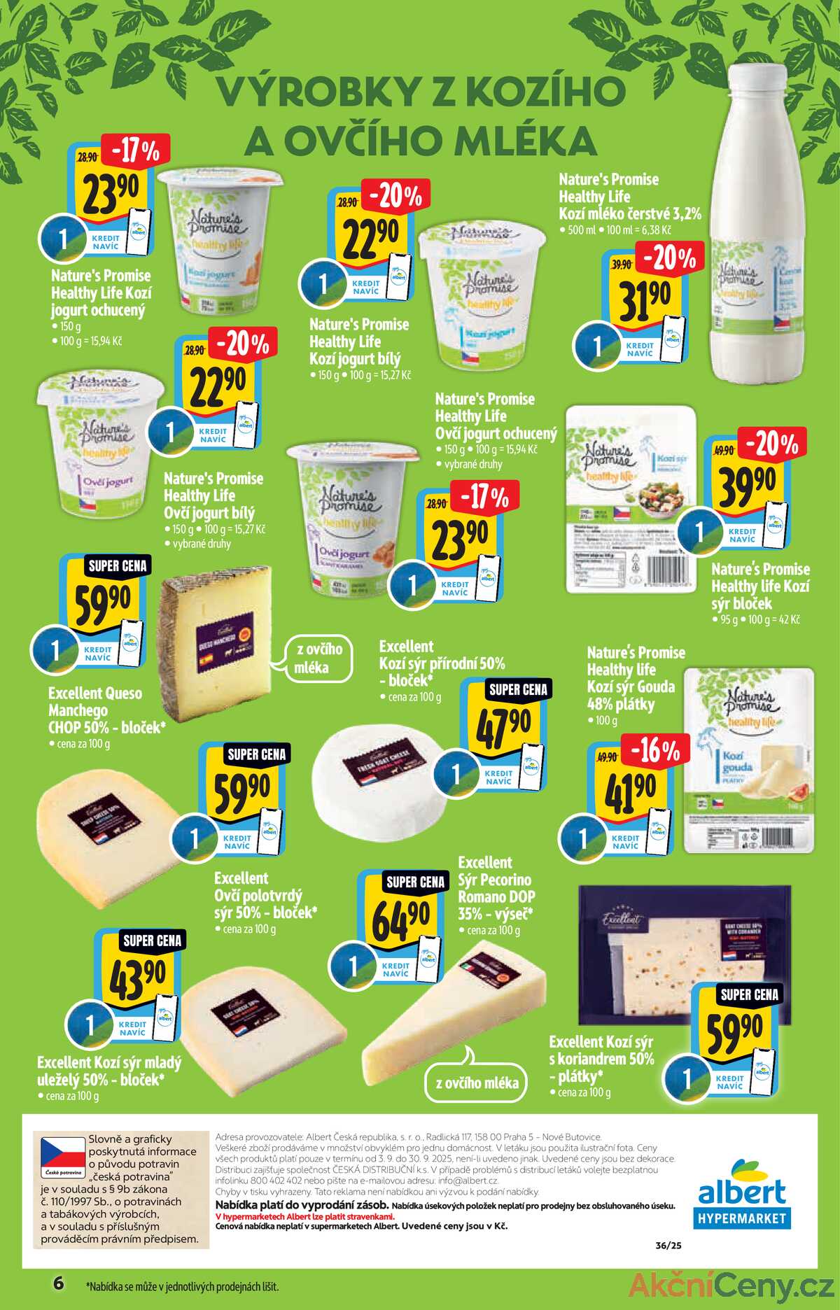 Albert  Hypermarket katalog Bio od 3.9. do 30.9.2025 strana 6