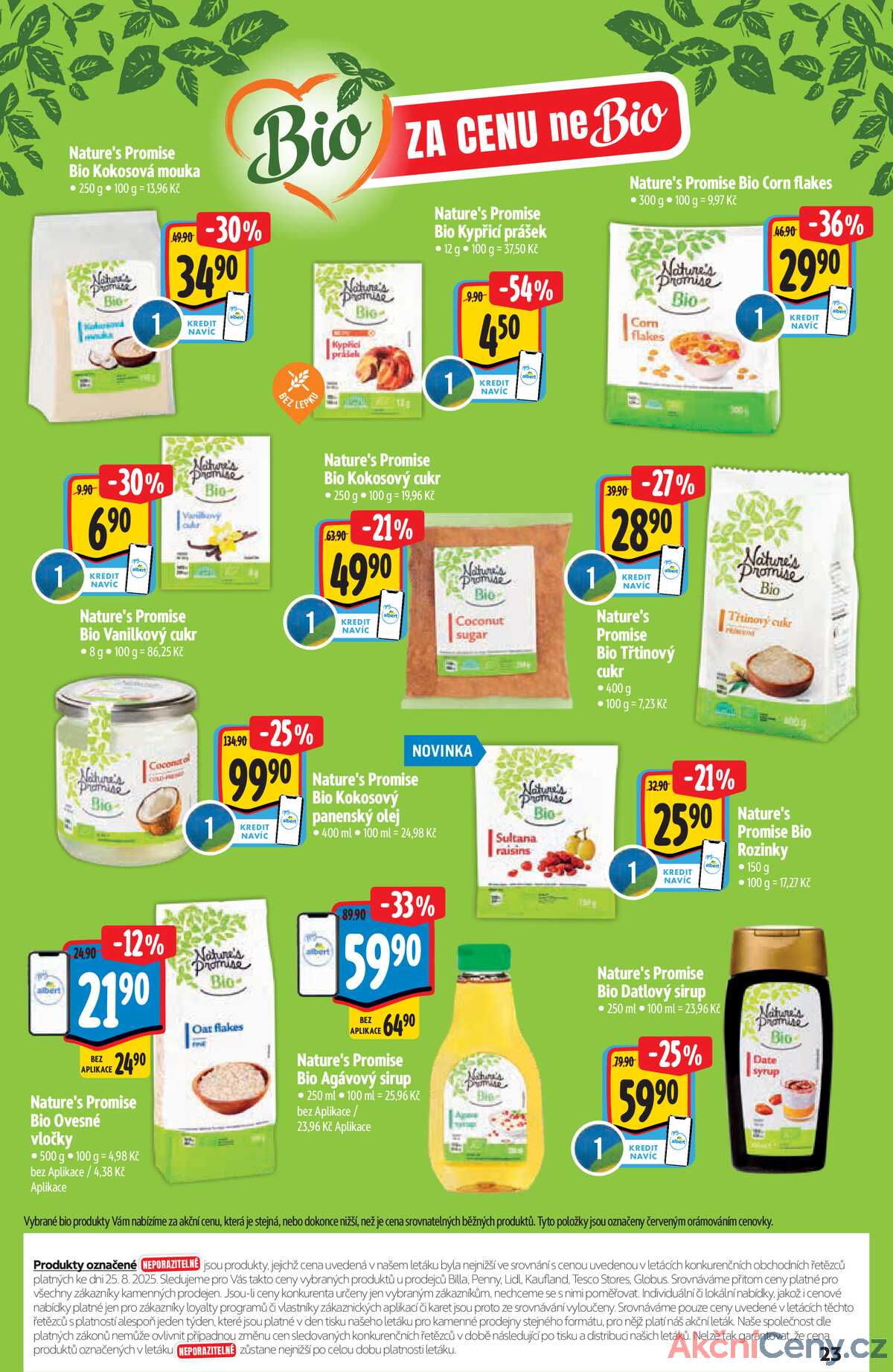 Albert  Hypermarket katalog Bio od 3.9. do 30.9.2025 strana 23