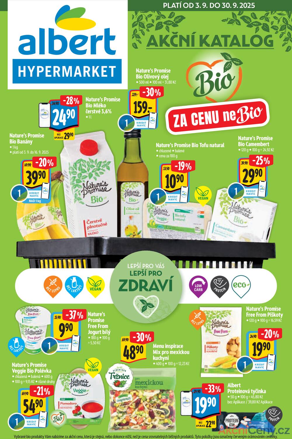 Leták Albert - Albert Hypermarket katalog Bio od 3.9. do 30.9.2025 - strana 1 Leták Albert - Albert Hypermarket katalog Bio od 3.9. do 30.9.2025 - strana 1