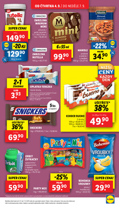 Lidl Čtvrtek od 4.9. do 7.9.2025