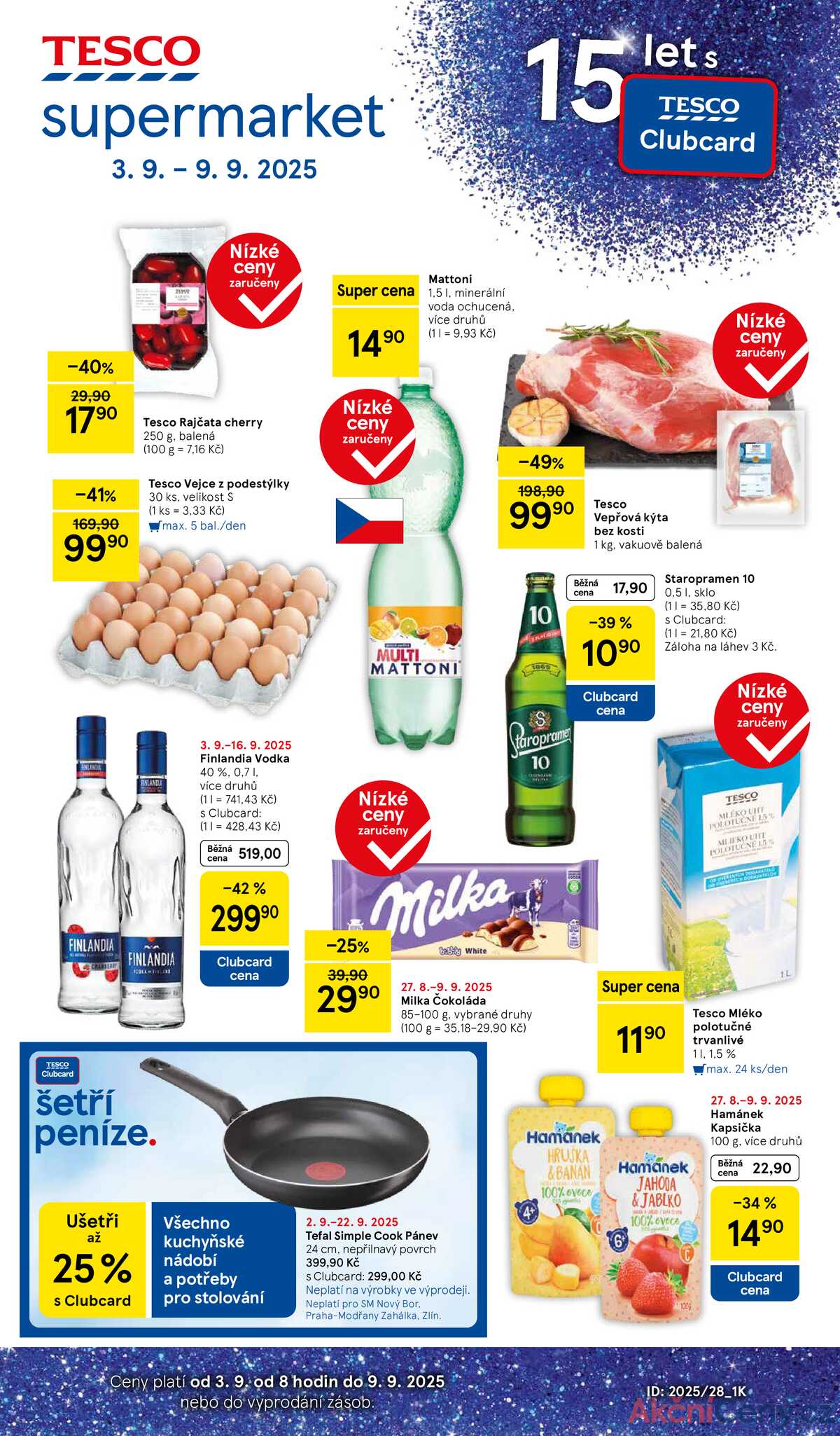 Tesco supermarkety od 3.9. do 9.9.2025 strana 1
