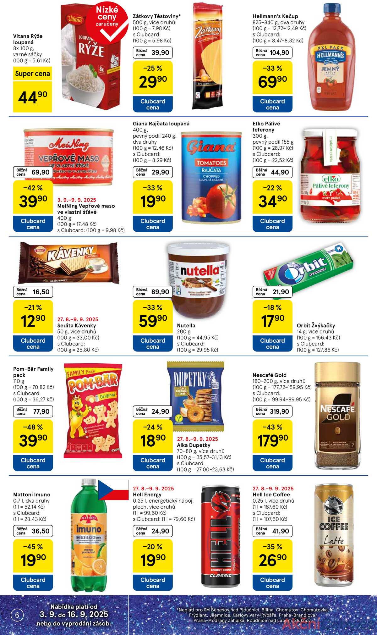 Tesco supermarkety od 3.9. do 9.9.2025 strana 6