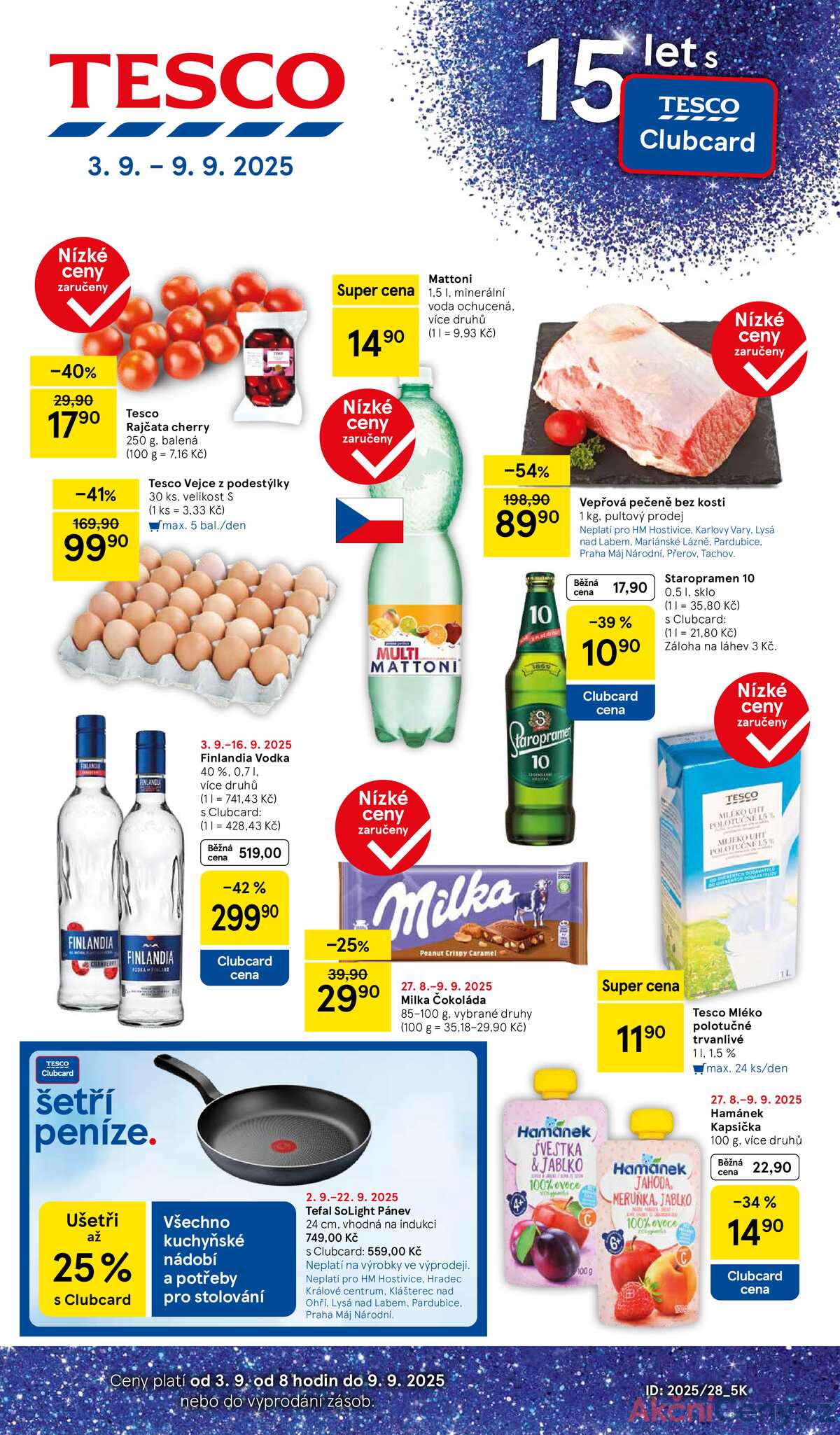 Tesco malé hypermarkety od 3.9. do 9.9.2025 strana 1