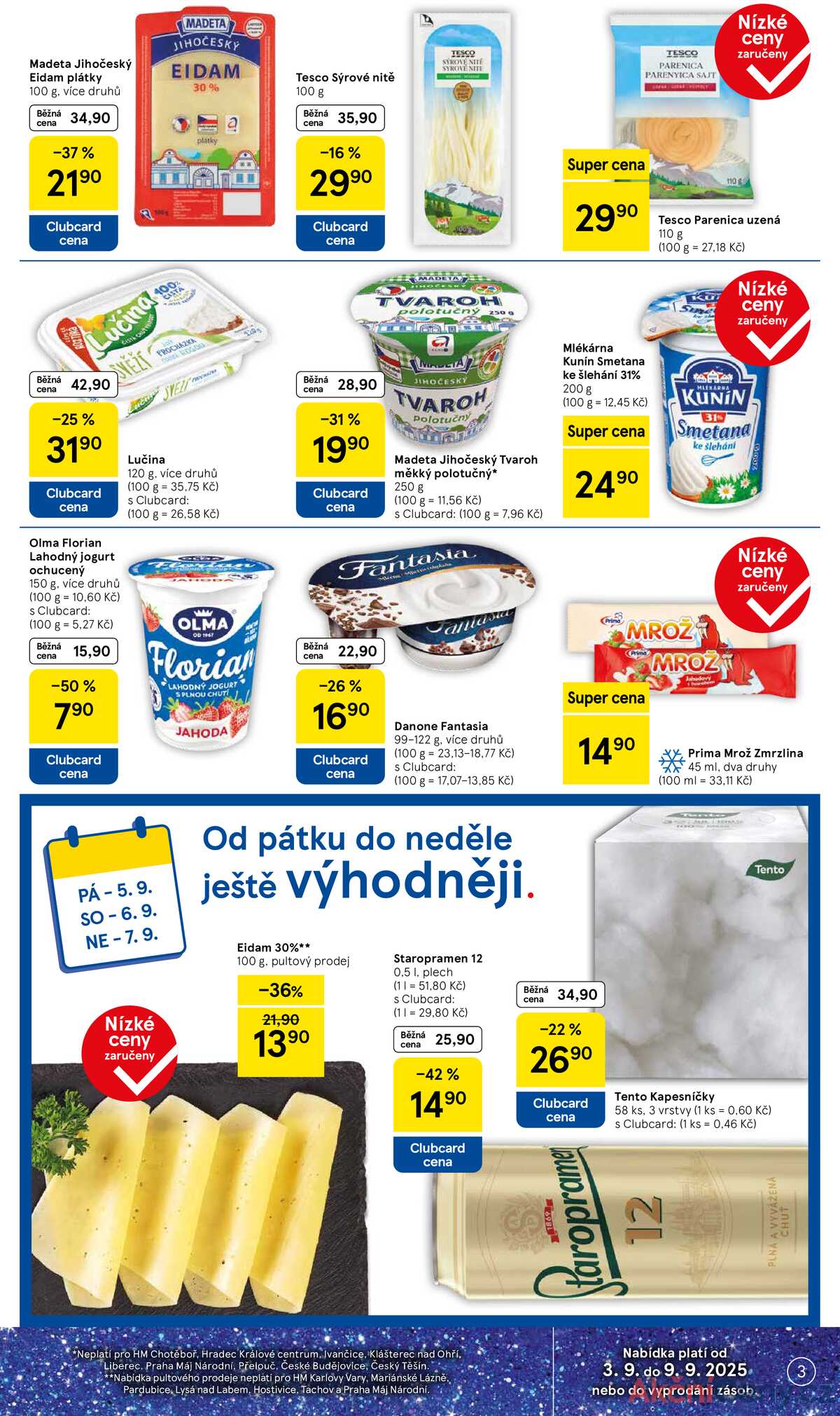 Tesco malé hypermarkety od 3.9. do 9.9.2025 strana 3