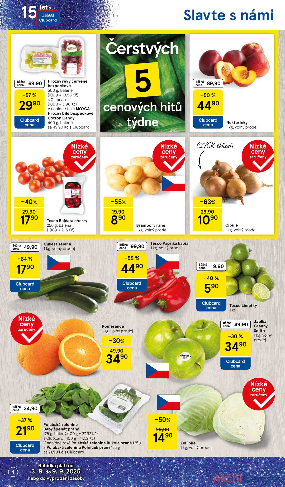 Tesco malé hypermarkety od 3.9. do 9.9.2025 strana 4