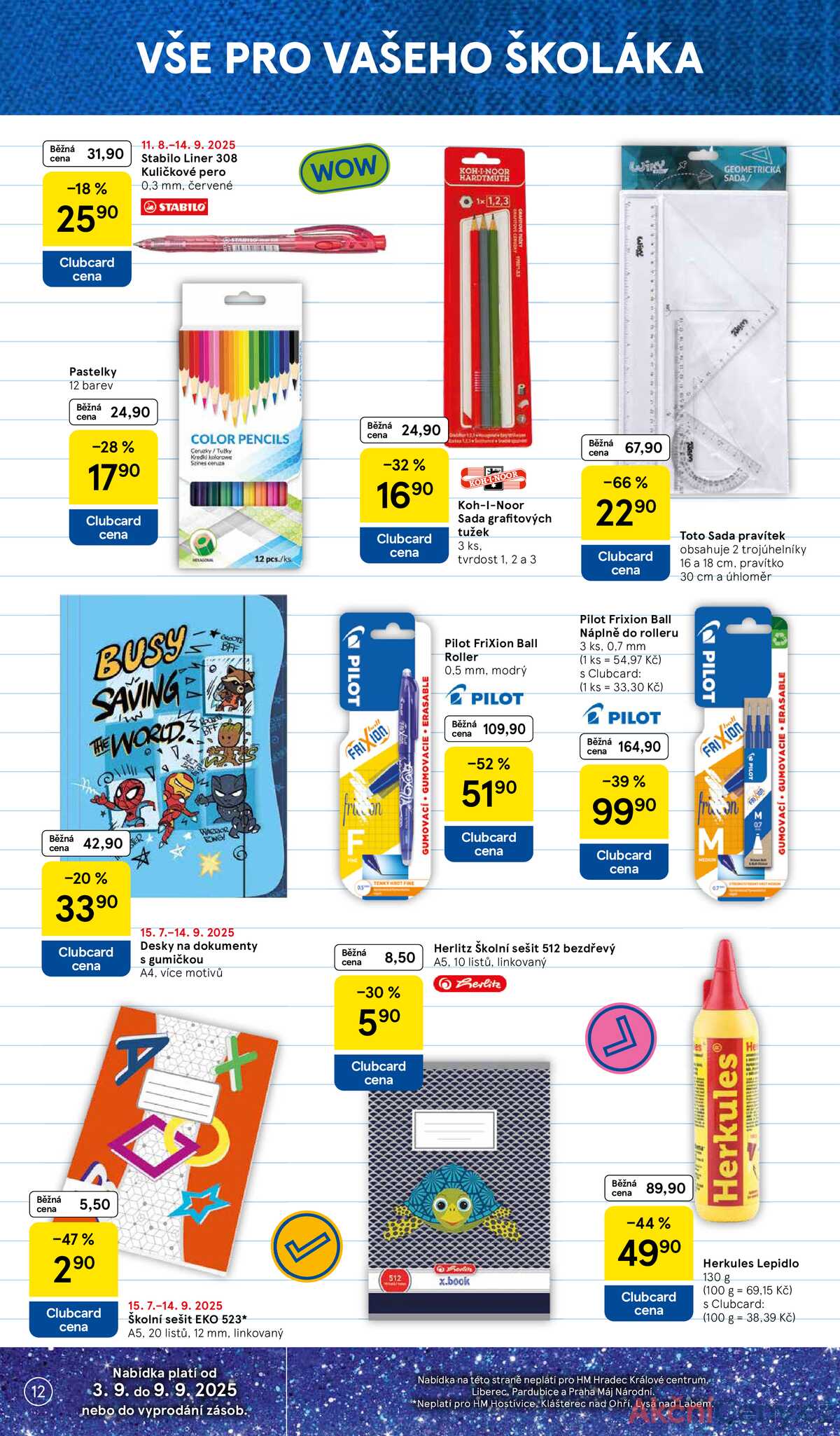 Tesco malé hypermarkety od 3.9. do 9.9.2025 strana 12
