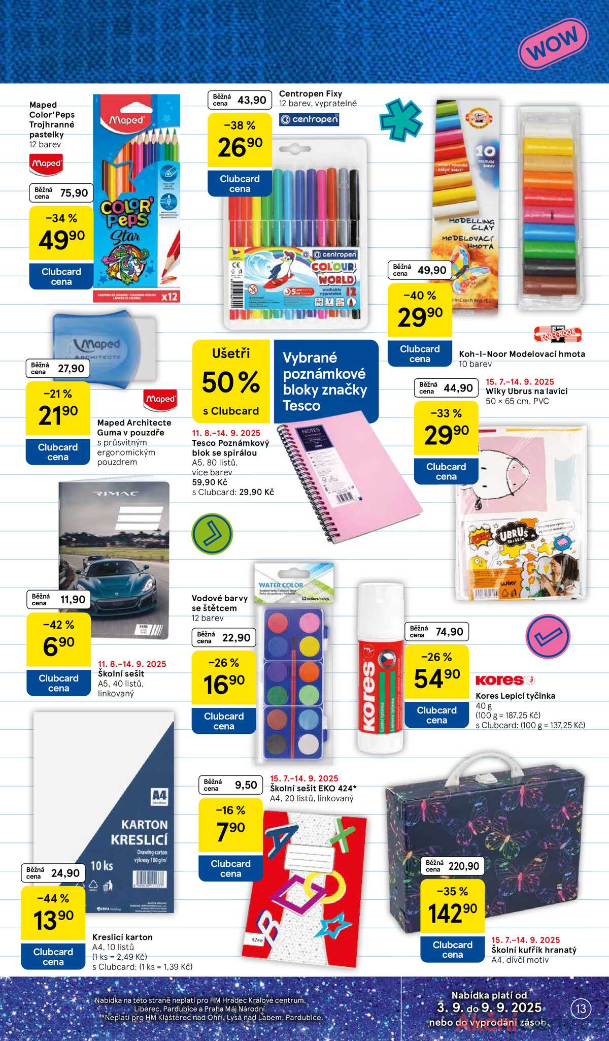 Tesco malé hypermarkety od 3.9. do 9.9.2025 strana 13