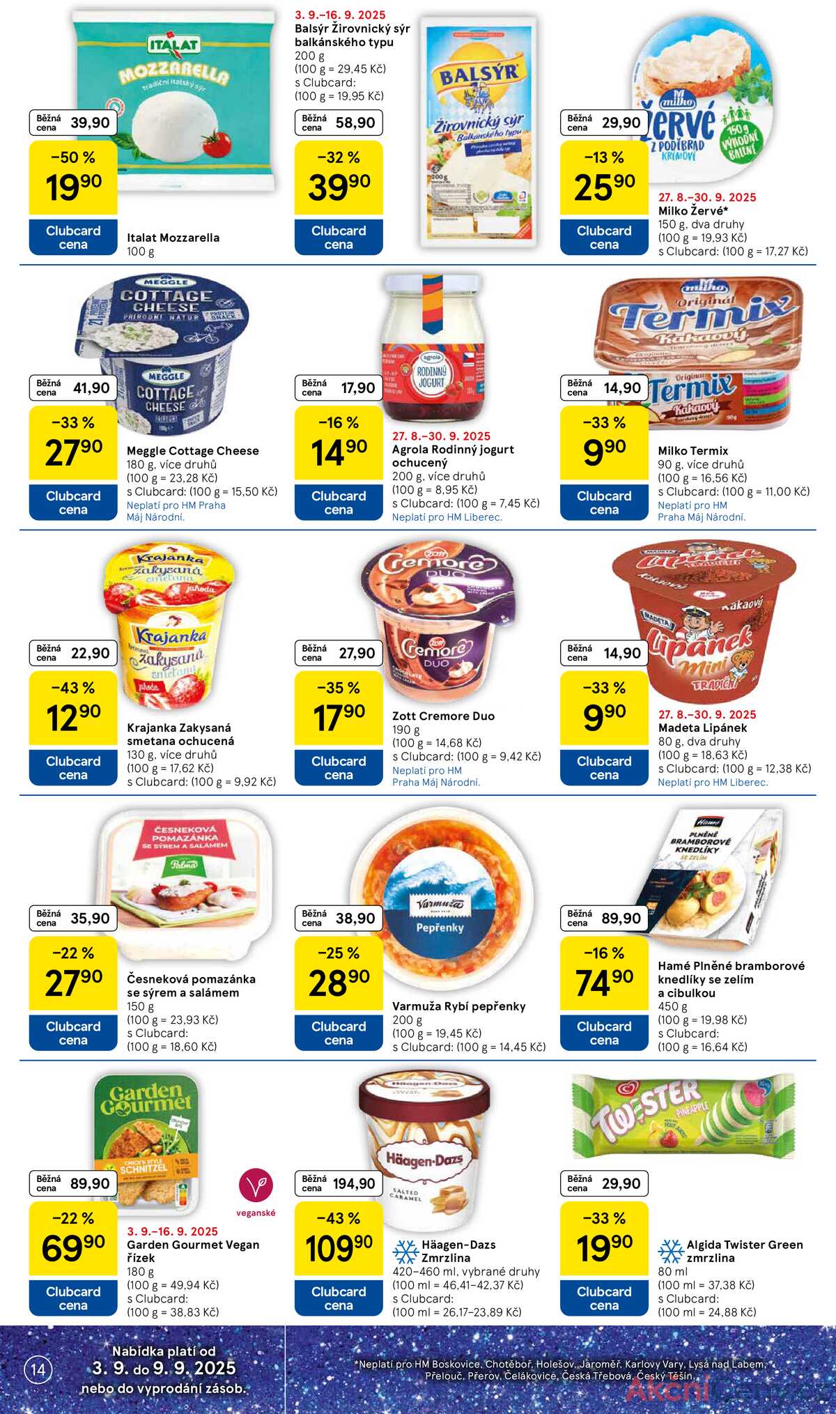 Tesco malé hypermarkety od 3.9. do 9.9.2025 strana 14