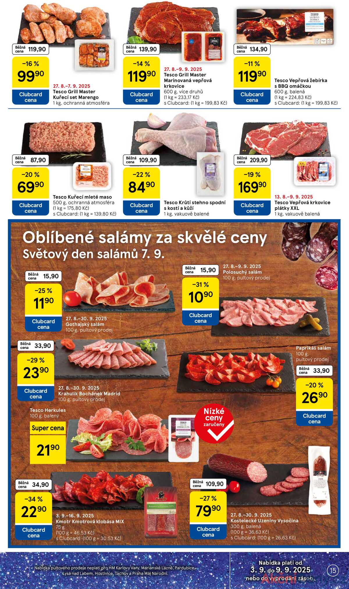 Tesco malé hypermarkety od 3.9. do 9.9.2025 strana 15