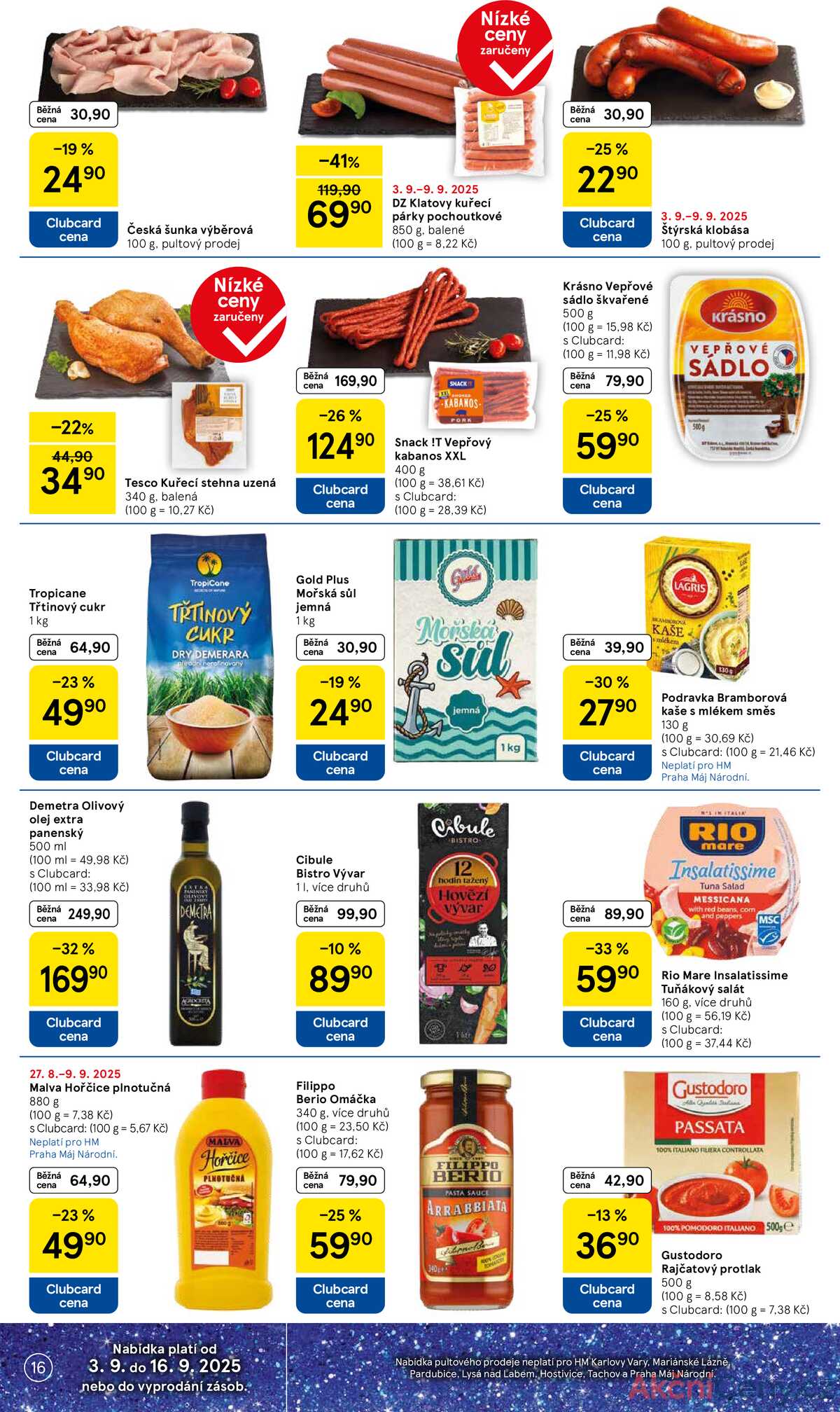 Tesco malé hypermarkety od 3.9. do 9.9.2025 strana 16