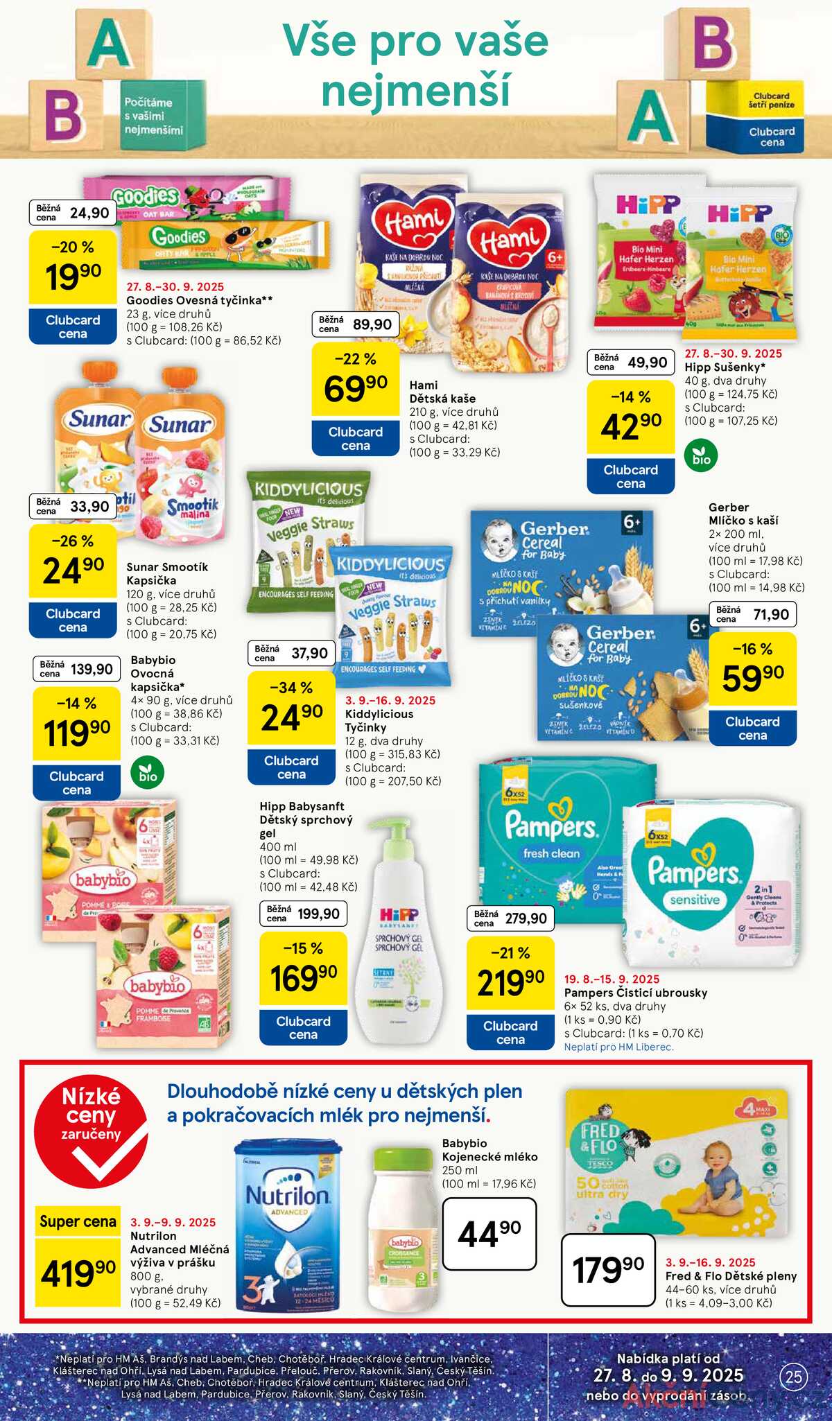 Tesco malé hypermarkety od 3.9. do 9.9.2025 strana 25
