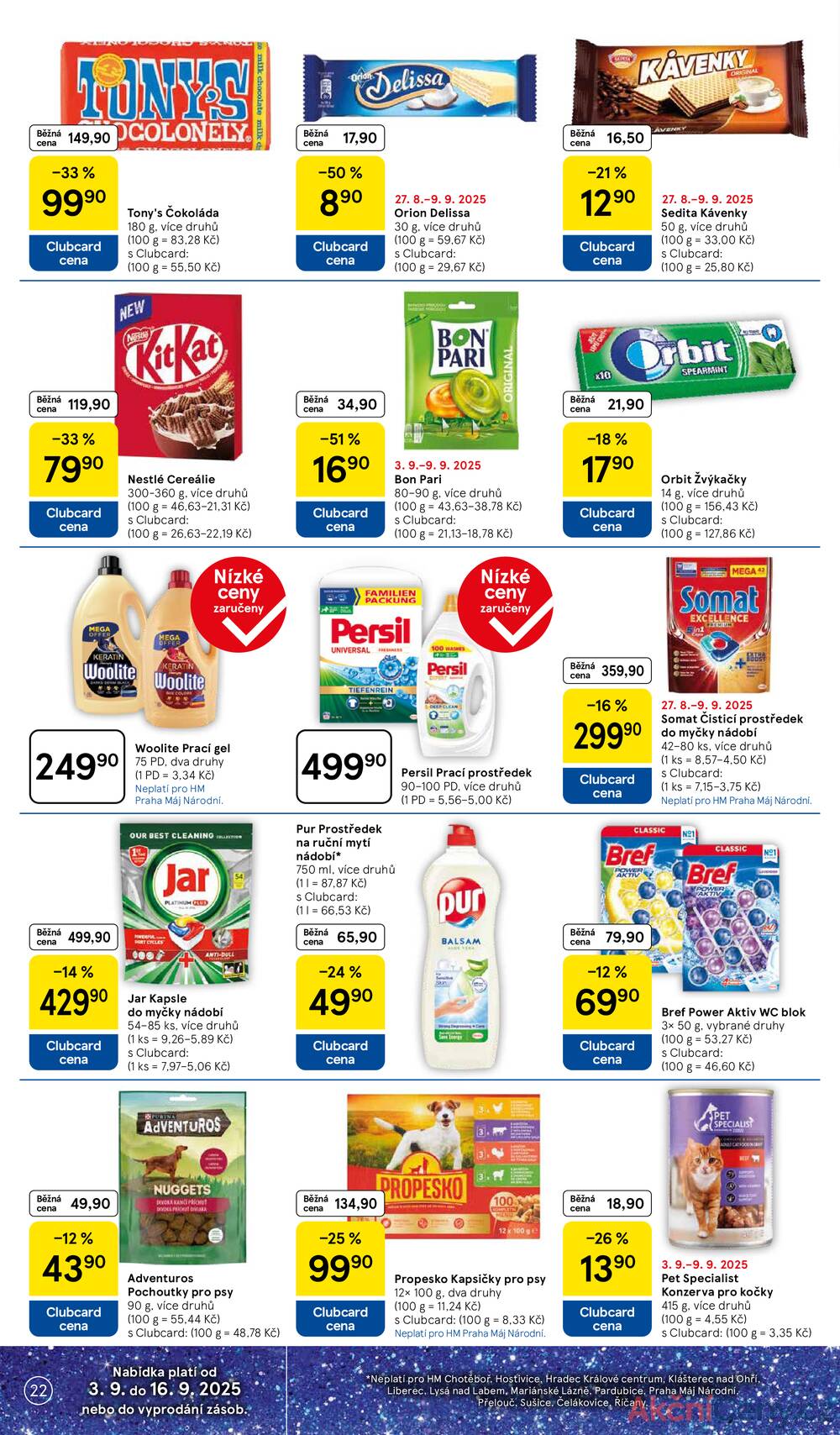 Leták Tesco - Tesco malé hypermarkety od 3.9. do 9.9.2025 - strana 22 Leták Tesco - Tesco malé hypermarkety od 3.9. do 9.9.2025 - strana 22