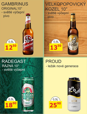 BENE Nápoje od 1.9. do 30.9.2025