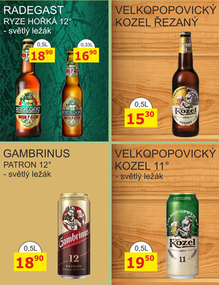 BENE Nápoje od 1.9. do 30.9.2025