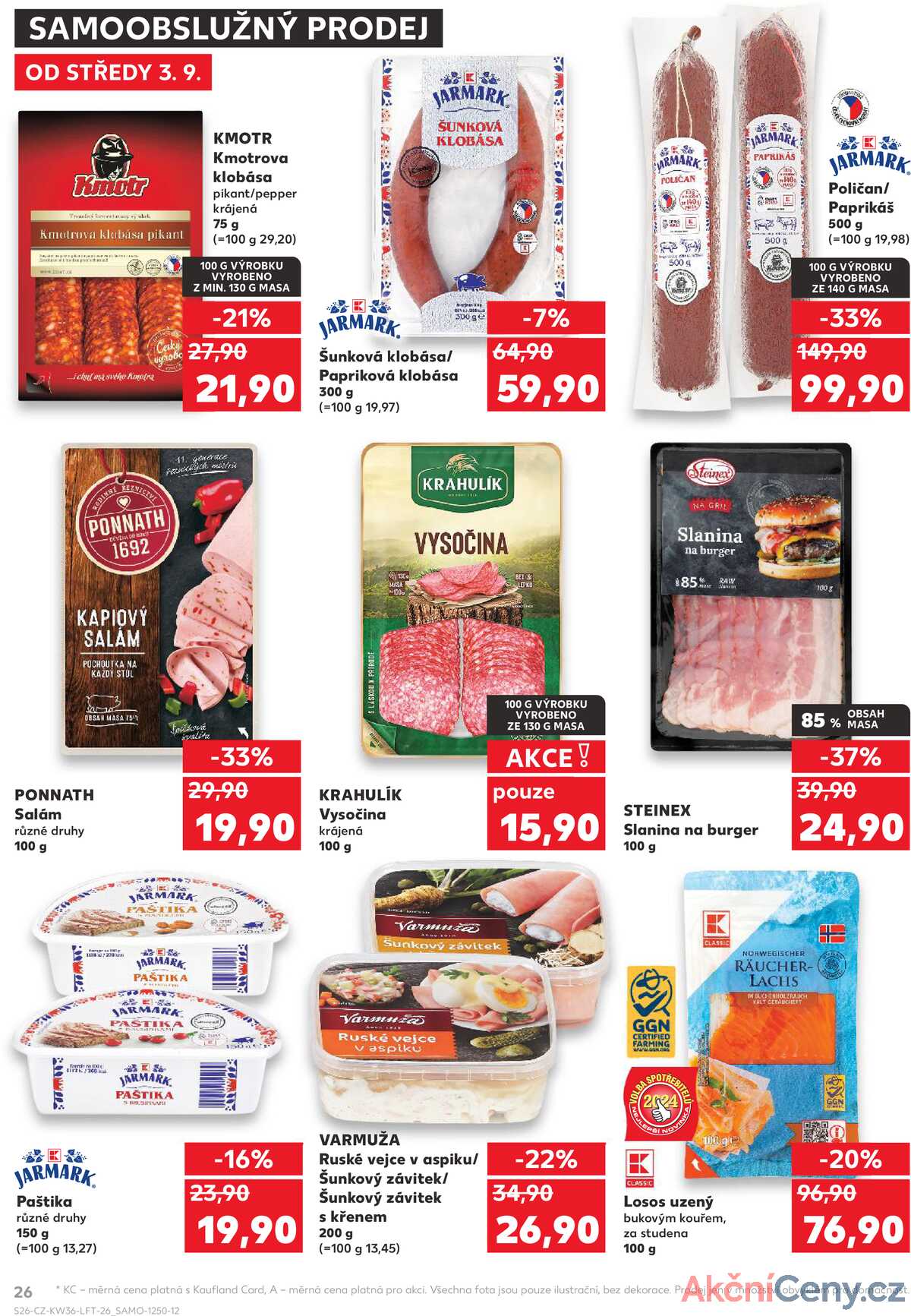 Kaufland 3.9. - 9.9. - Kaufland - Třeboň strana 26