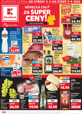 Kaufland 3.9. - 9.9. - Kaufland - Třebíč Horka-Domky