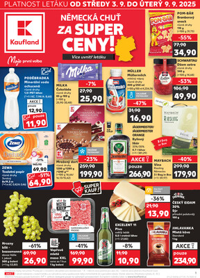 Kaufland 3.9. - 9.9. - Kaufland - Praha 5 (Stodůlky)