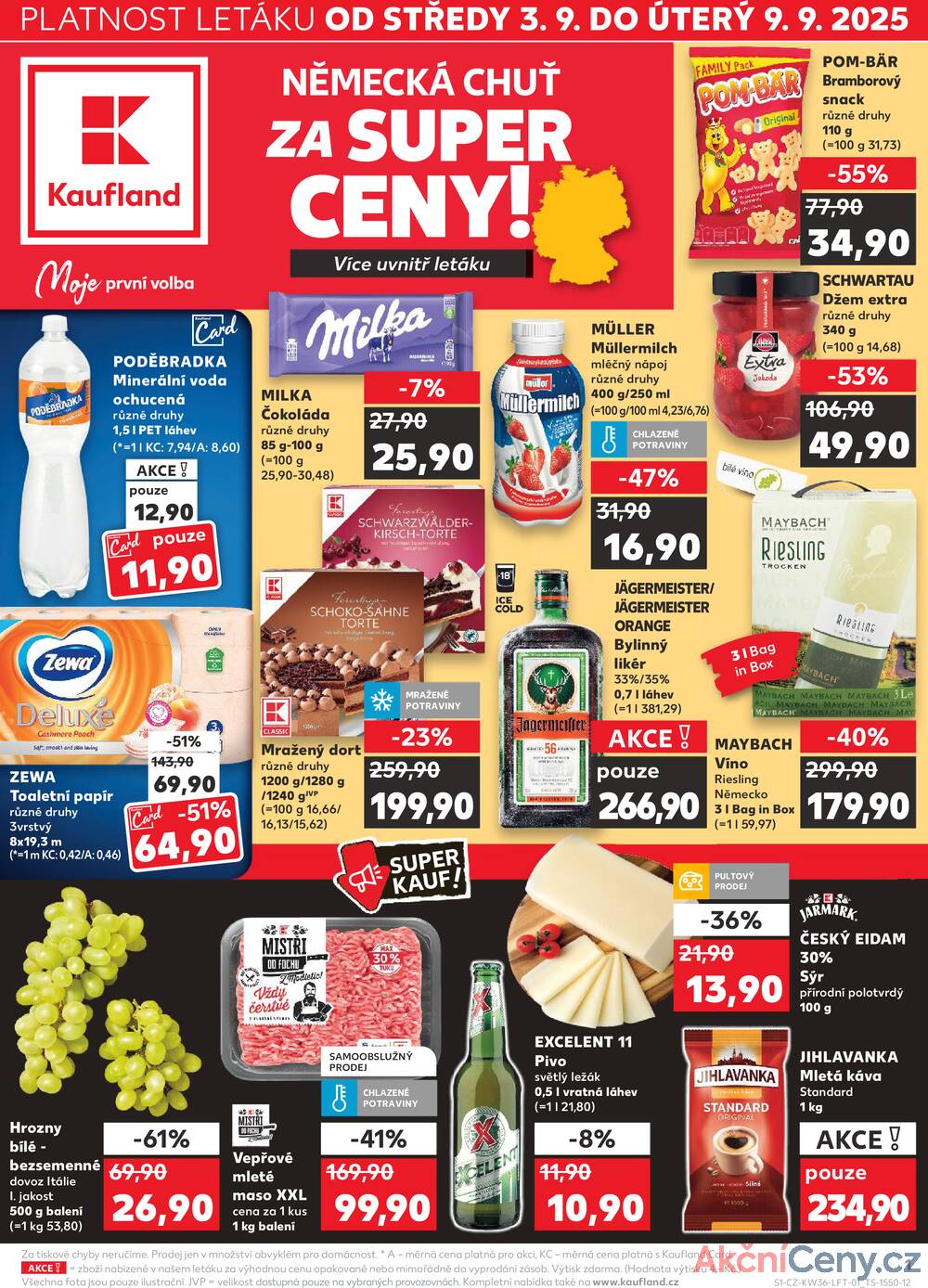 Leták Kaufland - Kaufland 3.9. - 9.9. - Kaufland - Žďár nad Sázavou - strana 1
