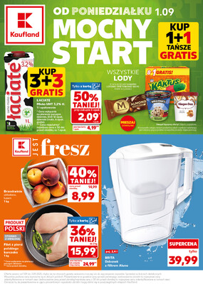 Leták Kaufland Polsko 1.9.-3.9.2025 - Silný start