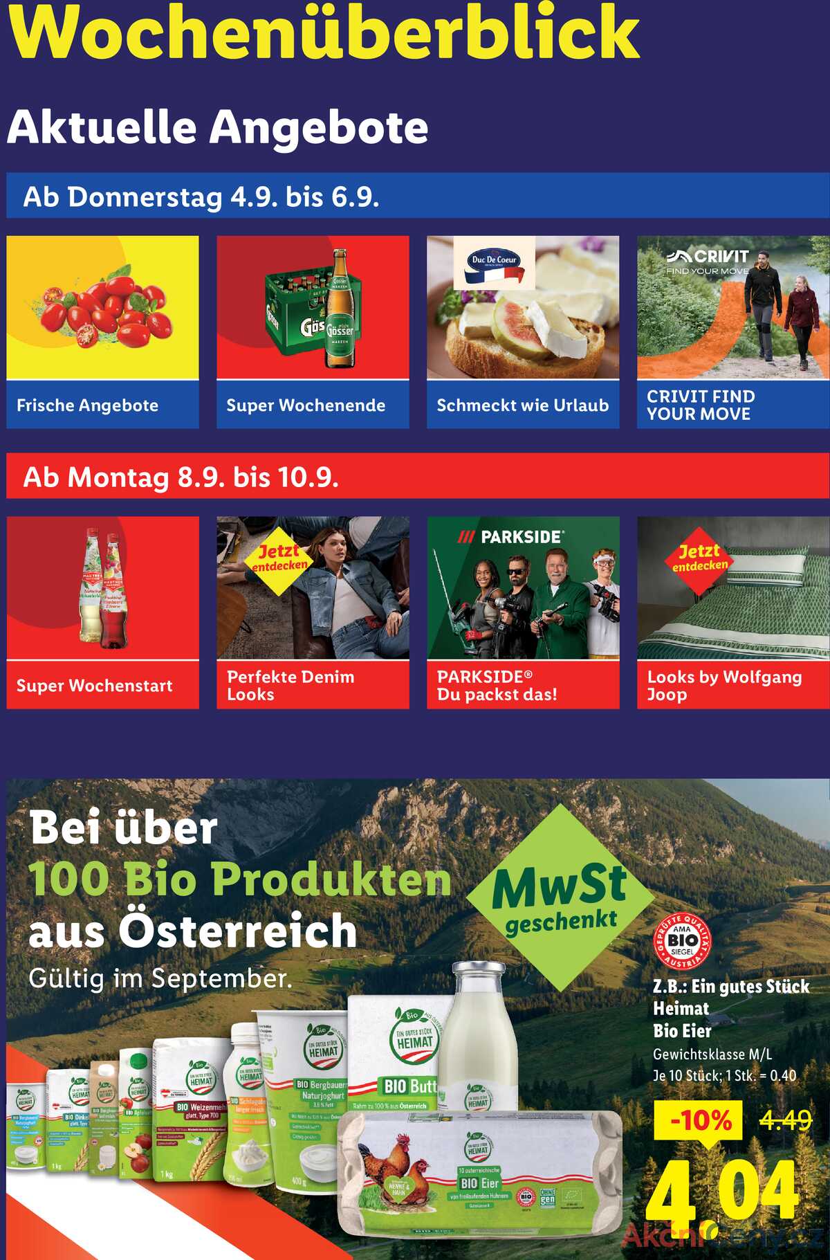 Leták Lidl Rakousko 4.9.-10.9.2025 strana 2