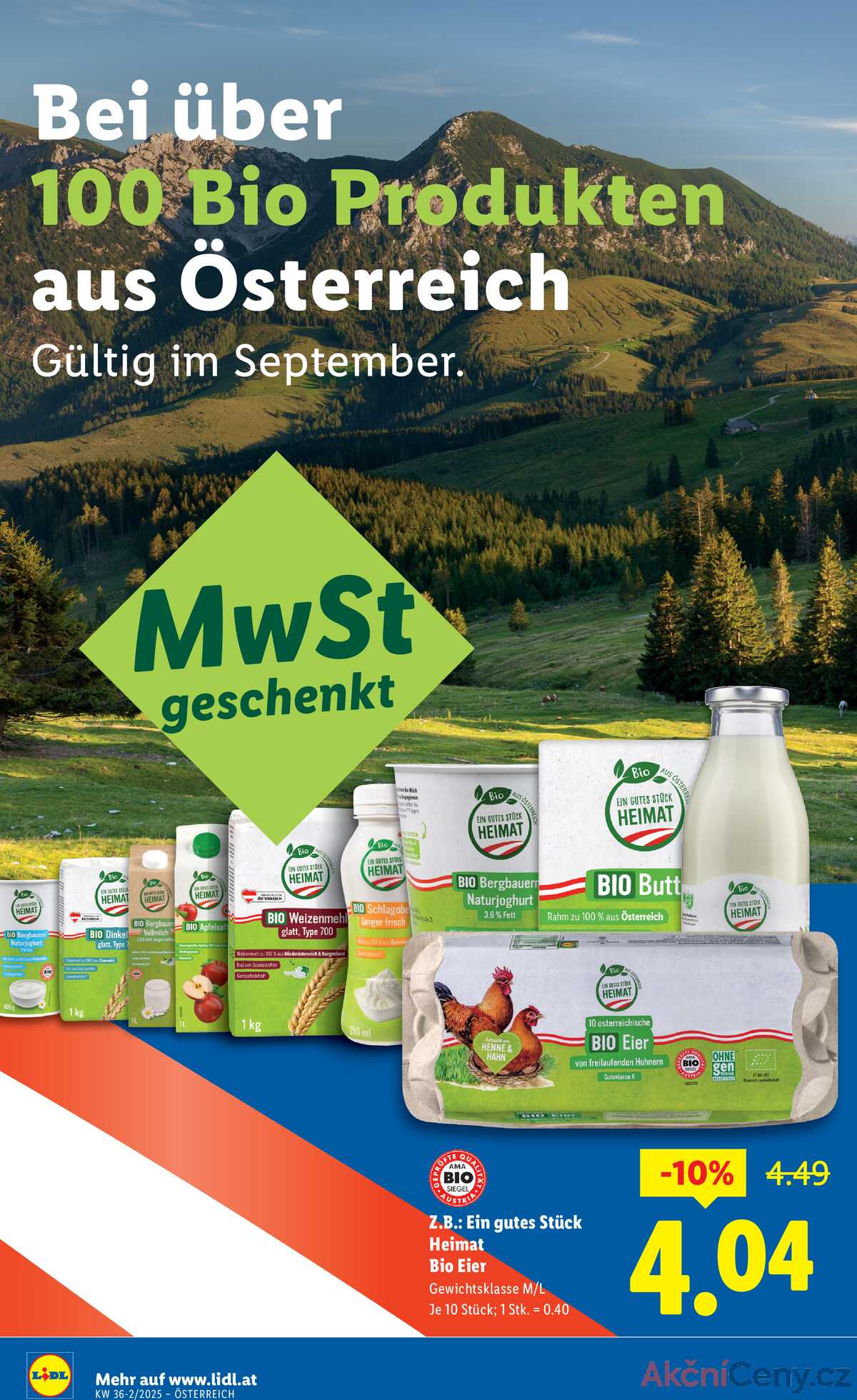 Leták Lidl Rakousko 4.9.-10.9.2025 strana 4