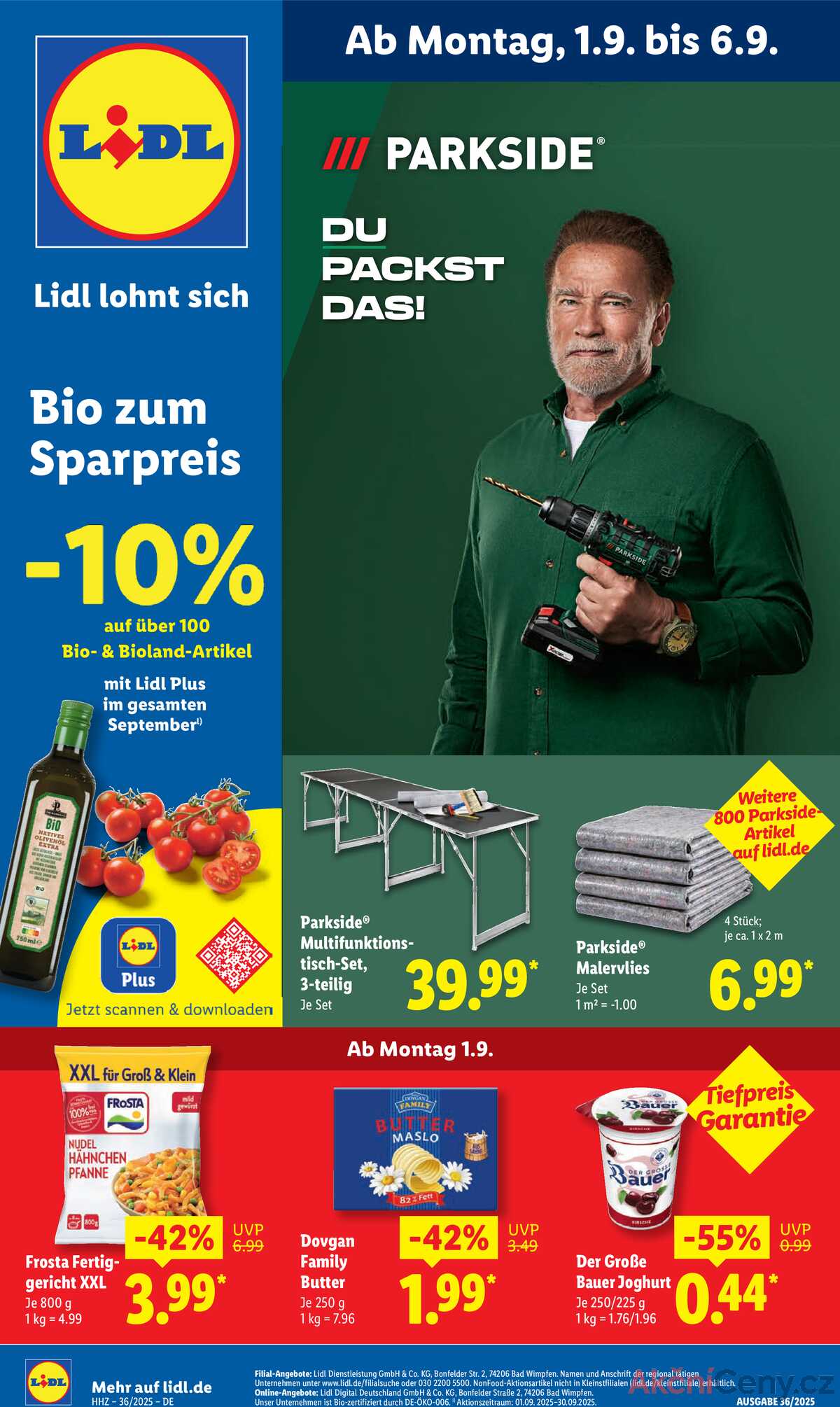 Leták Lidl Německo 1.9.-6.9.2025 strana 1
