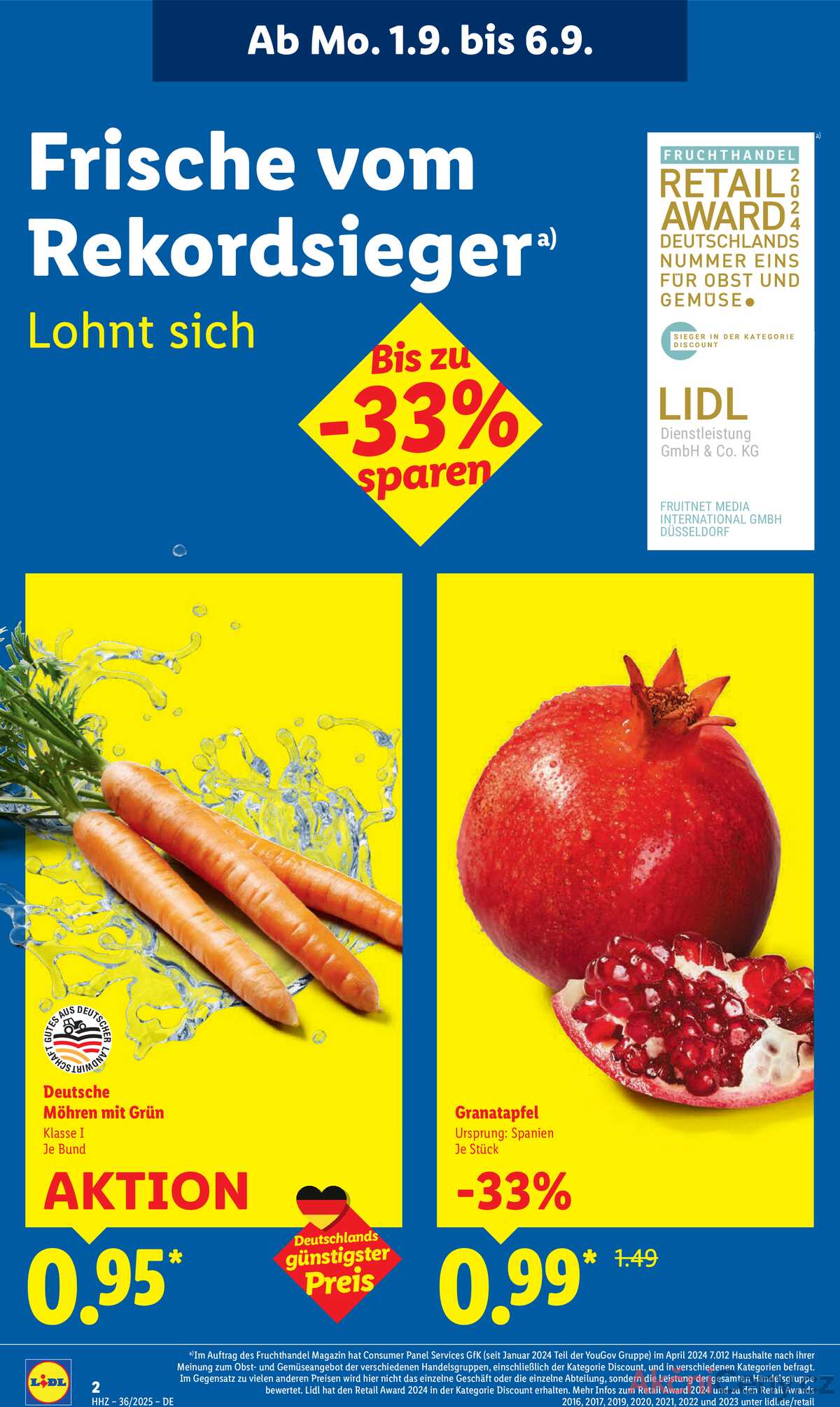 Leták Lidl Německo 1.9.-6.9.2025 strana 2