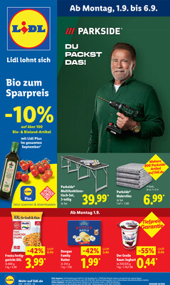 Leták Lidl Německo 1.9.-6.9.2025