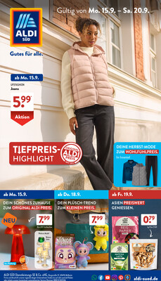 Leták ALDI SÜD Německo 15.9.-21.9.2025