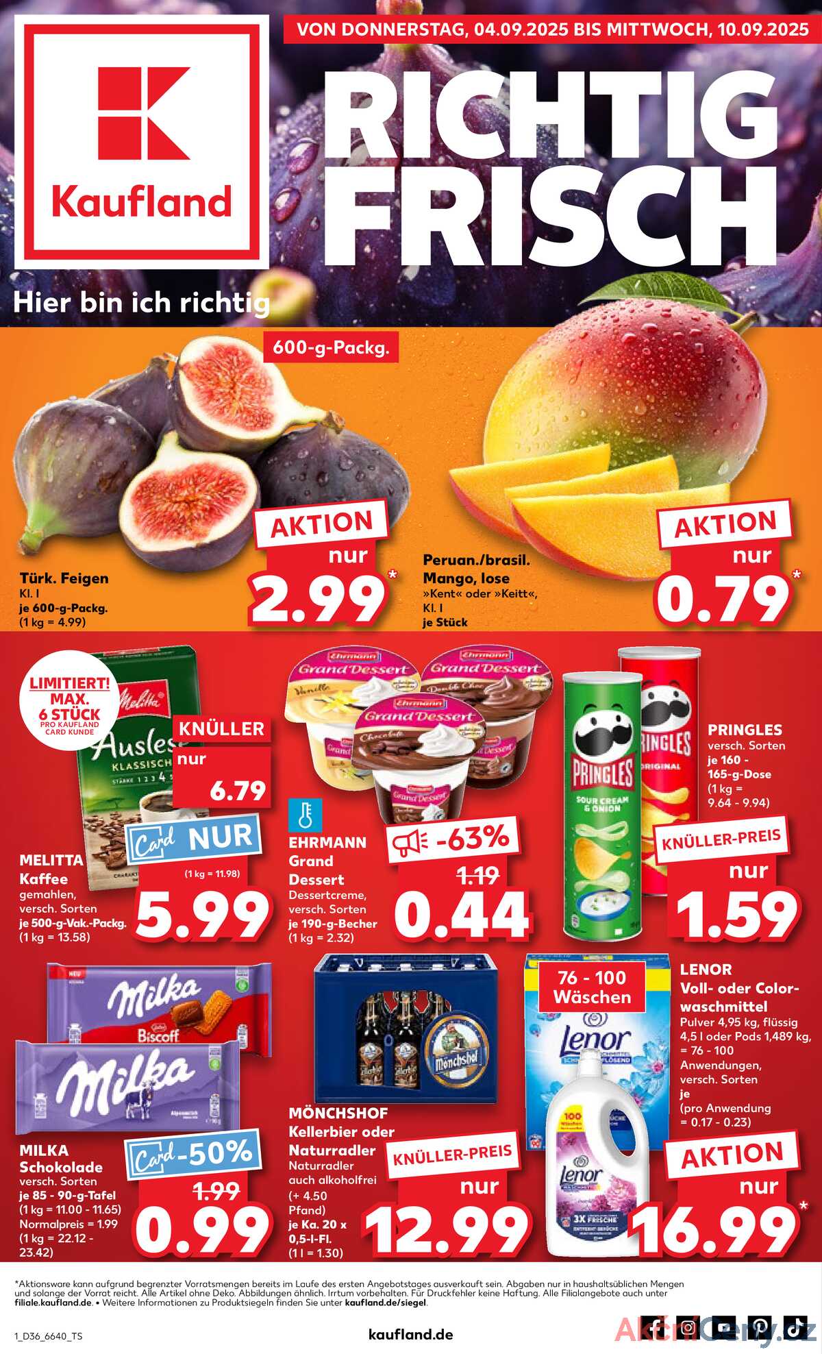 Leták Kaufland Německo 4.9.-10.9.2025 strana 1