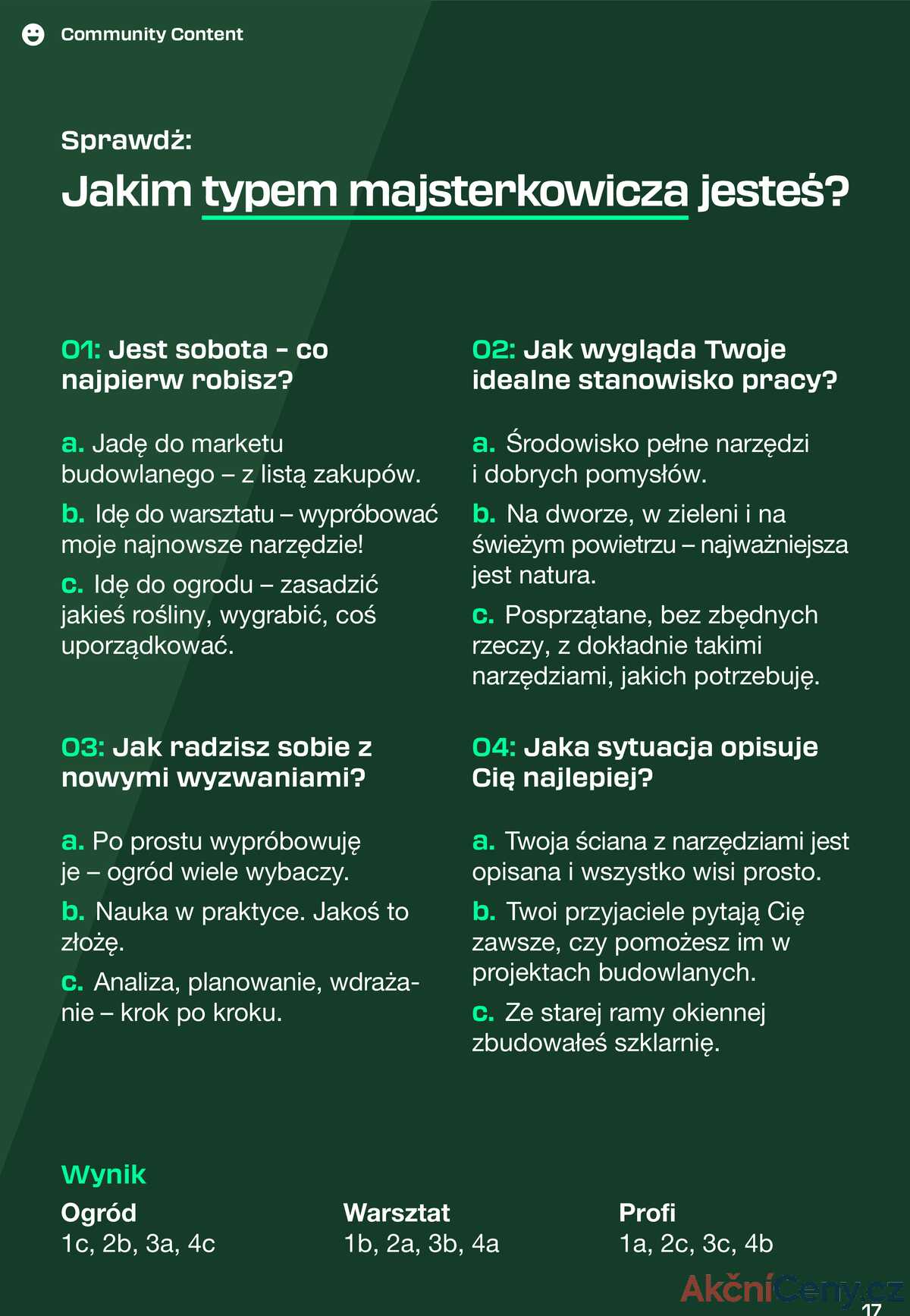 Leták Lidl Polsko 31.8.-11.10.2025 - Časopis PARKSIDE strana 17