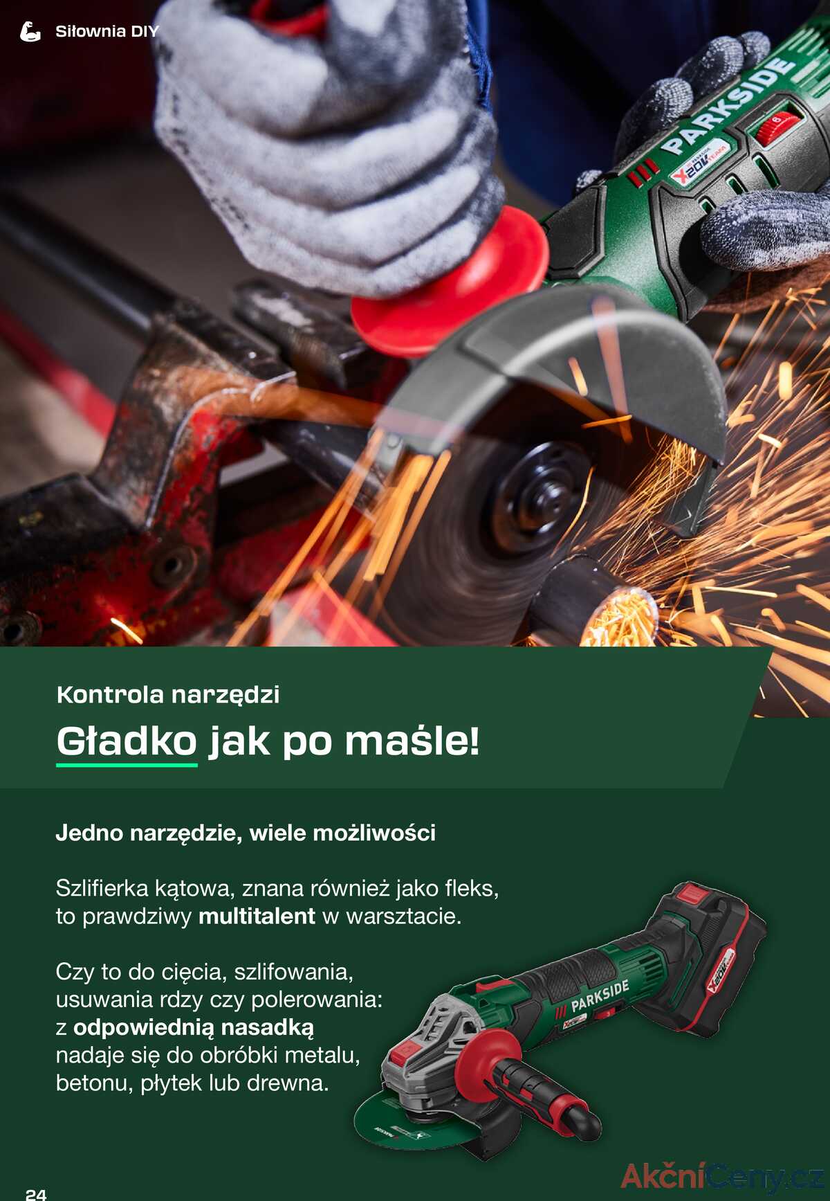 Leták Lidl Polsko 31.8.-11.10.2025 - Časopis PARKSIDE strana 24