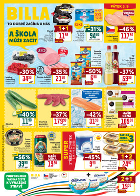 Billa malý leták od 3.9. do 9.9.2025