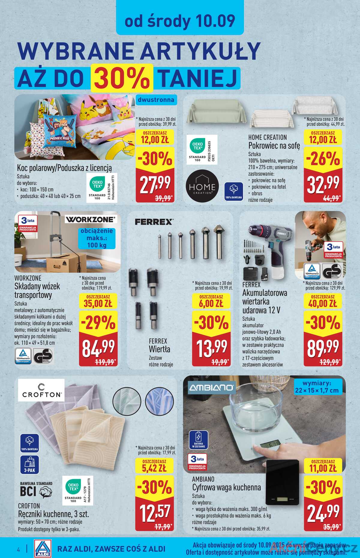 Leták Aldi Polsko 10.9.-16.9.2025 - Od středy 10.09 a strana 4