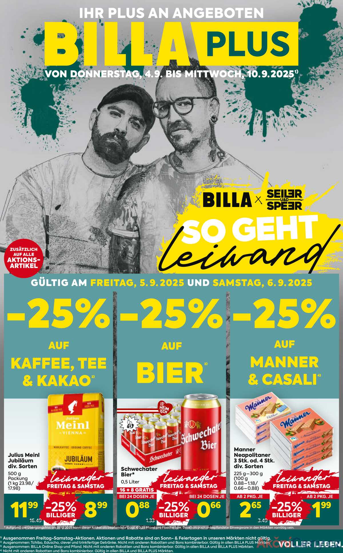 Leták BILLA Rakousko 4.9.-10.9.2025 - BILLA PLUS strana 1