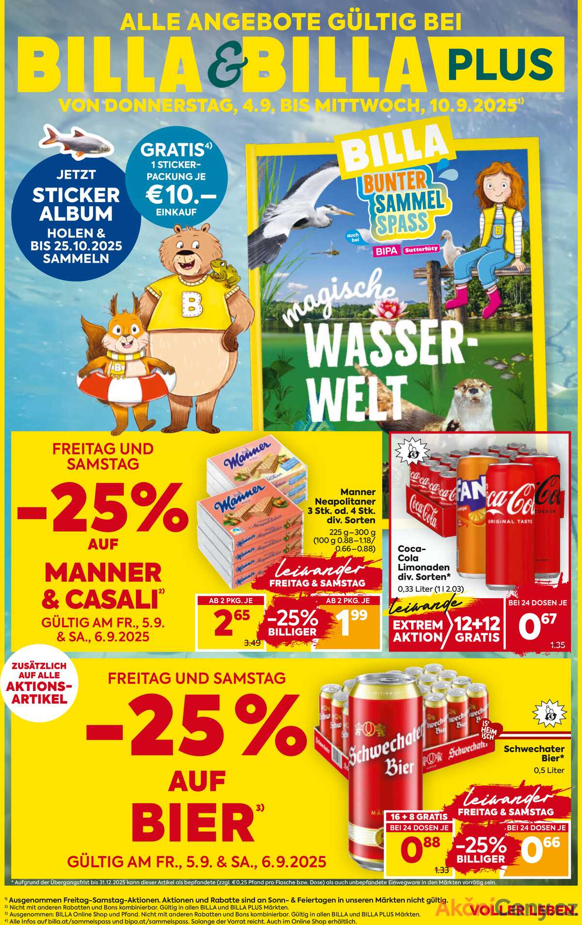 Leták BILLA Rakousko 4.9.-10.9.2025 - BILLA & BILLA PLUS strana 1