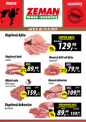 ZEMAN maso-uzeniny letáky