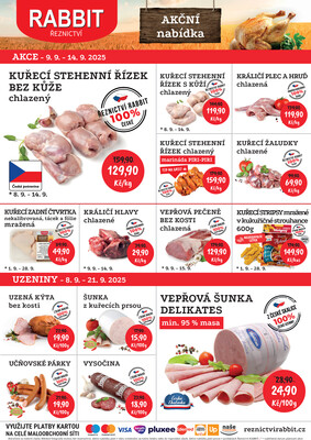 RABBIT řeznictví letáky