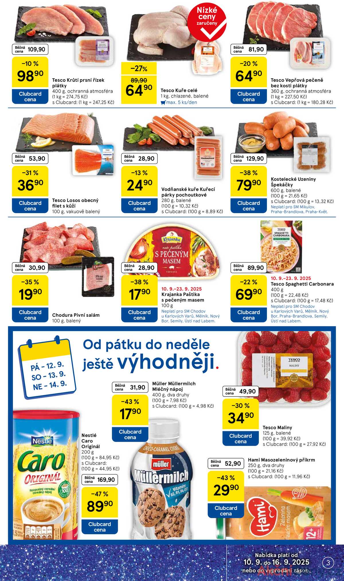 Tesco supermarkety od 10.9. do 16.9.2025 strana 3