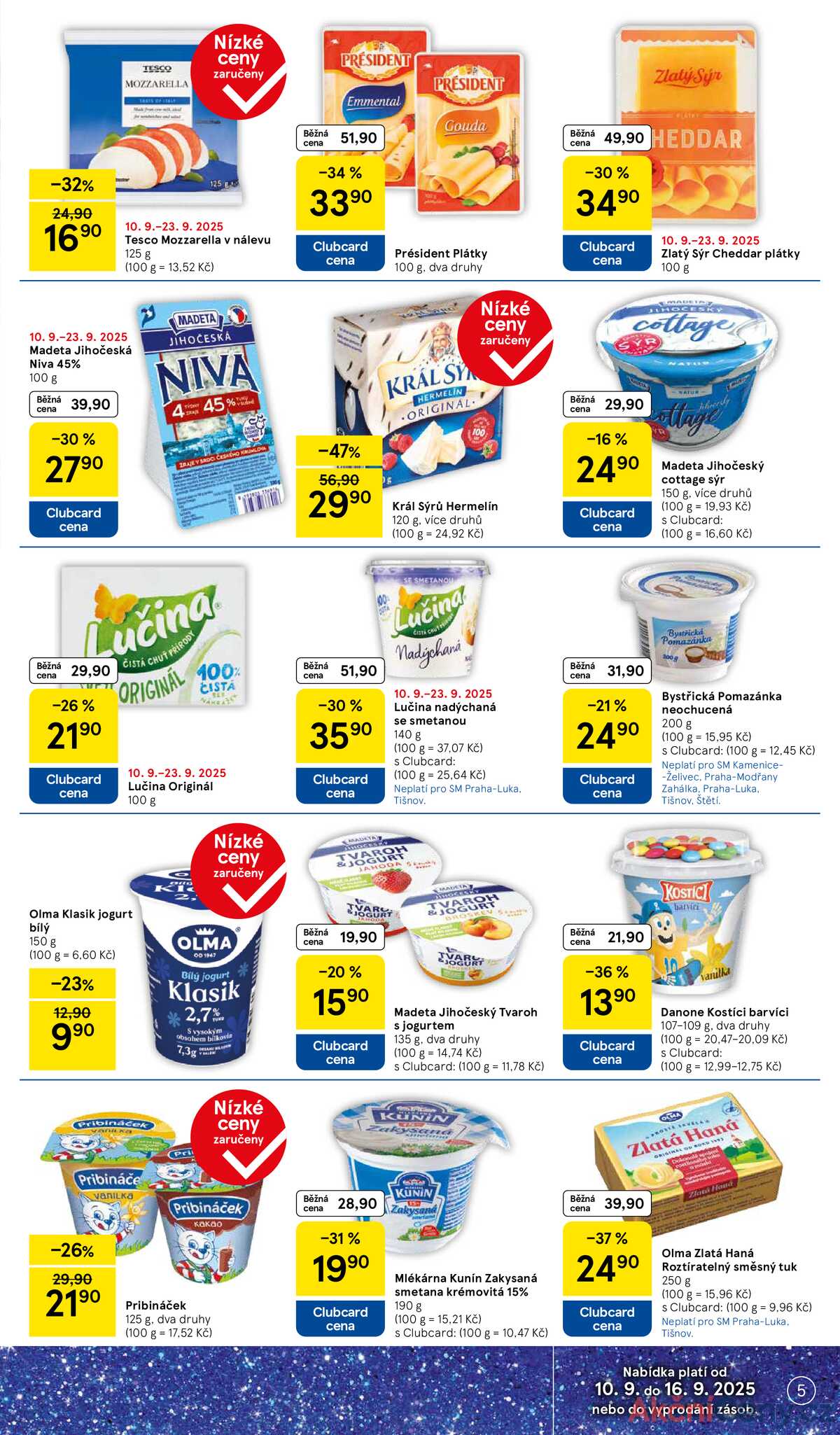 Tesco supermarkety od 10.9. do 16.9.2025 strana 5