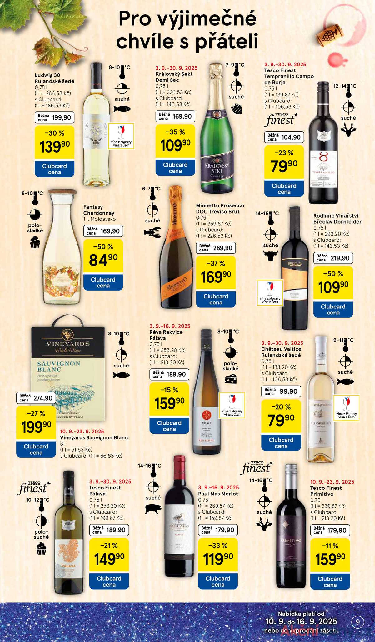 Tesco supermarkety od 10.9. do 16.9.2025 strana 9