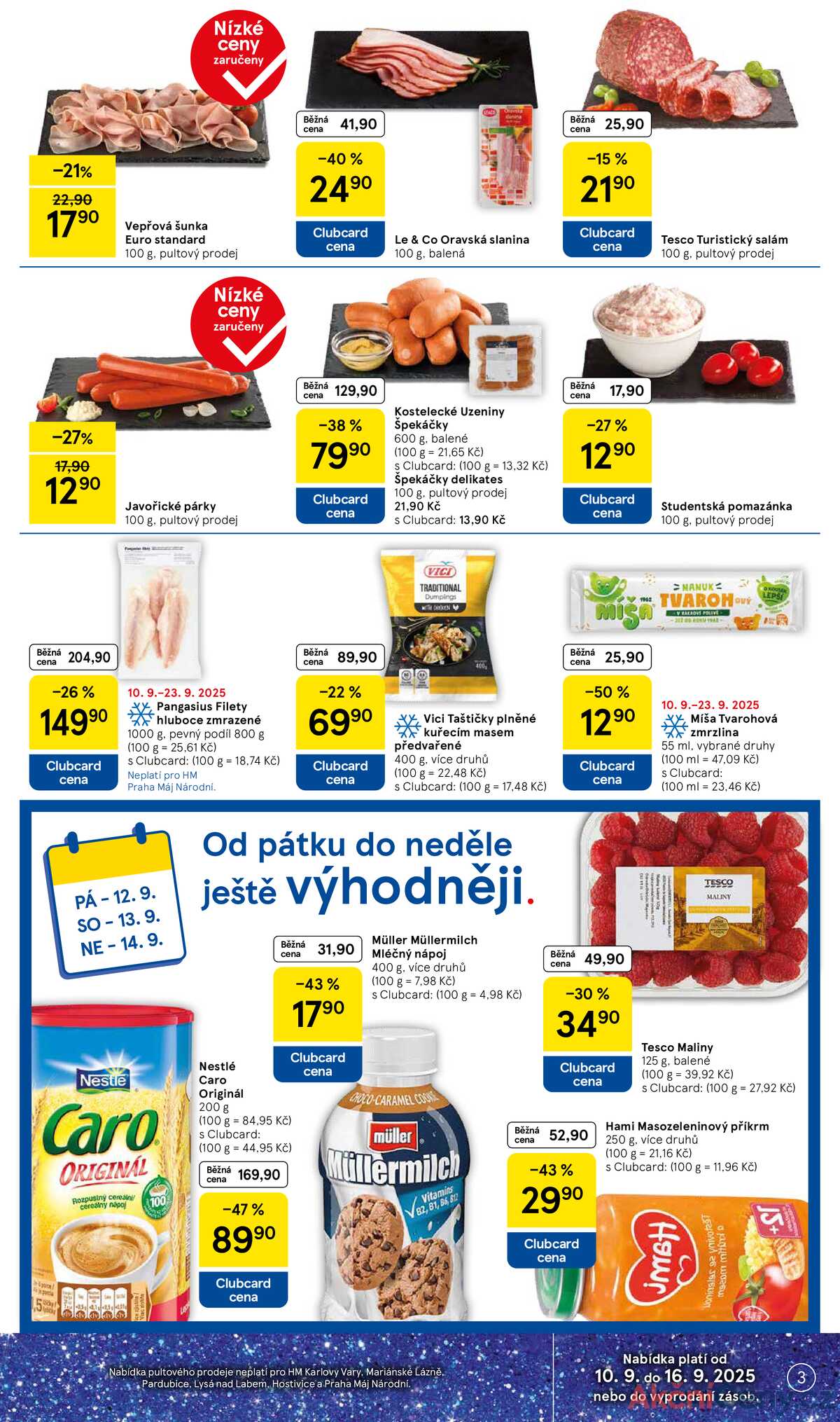 Tesco malé hypermarkety od 10.9. do 16.9.2025 strana 3
