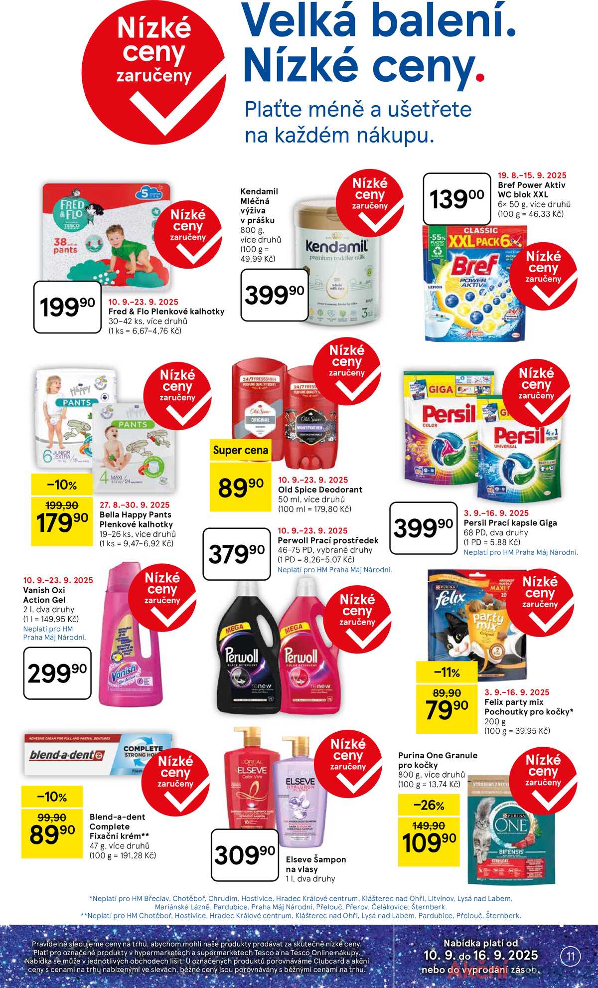 Tesco malé hypermarkety od 10.9. do 16.9.2025 strana 11