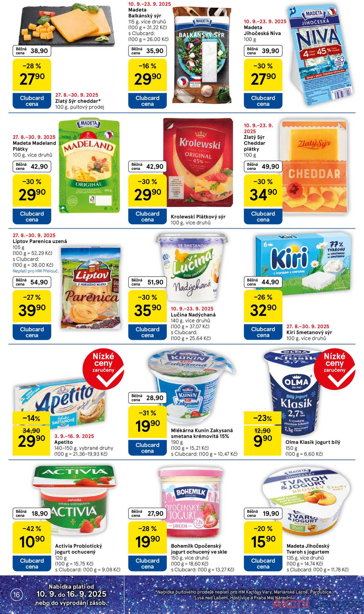Tesco malé hypermarkety od 10.9. do 16.9.2025 strana 16